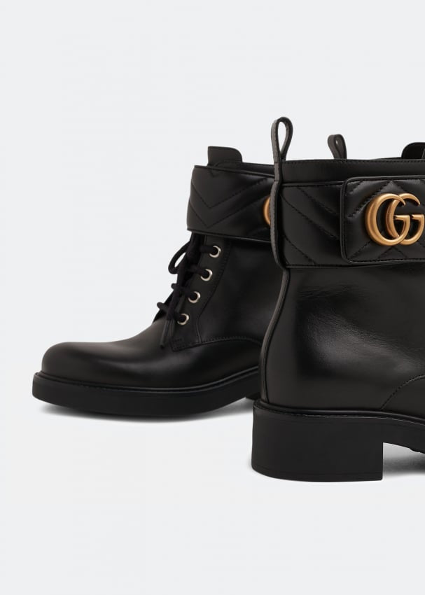 Gucci Marmont Double G Ankle Boots