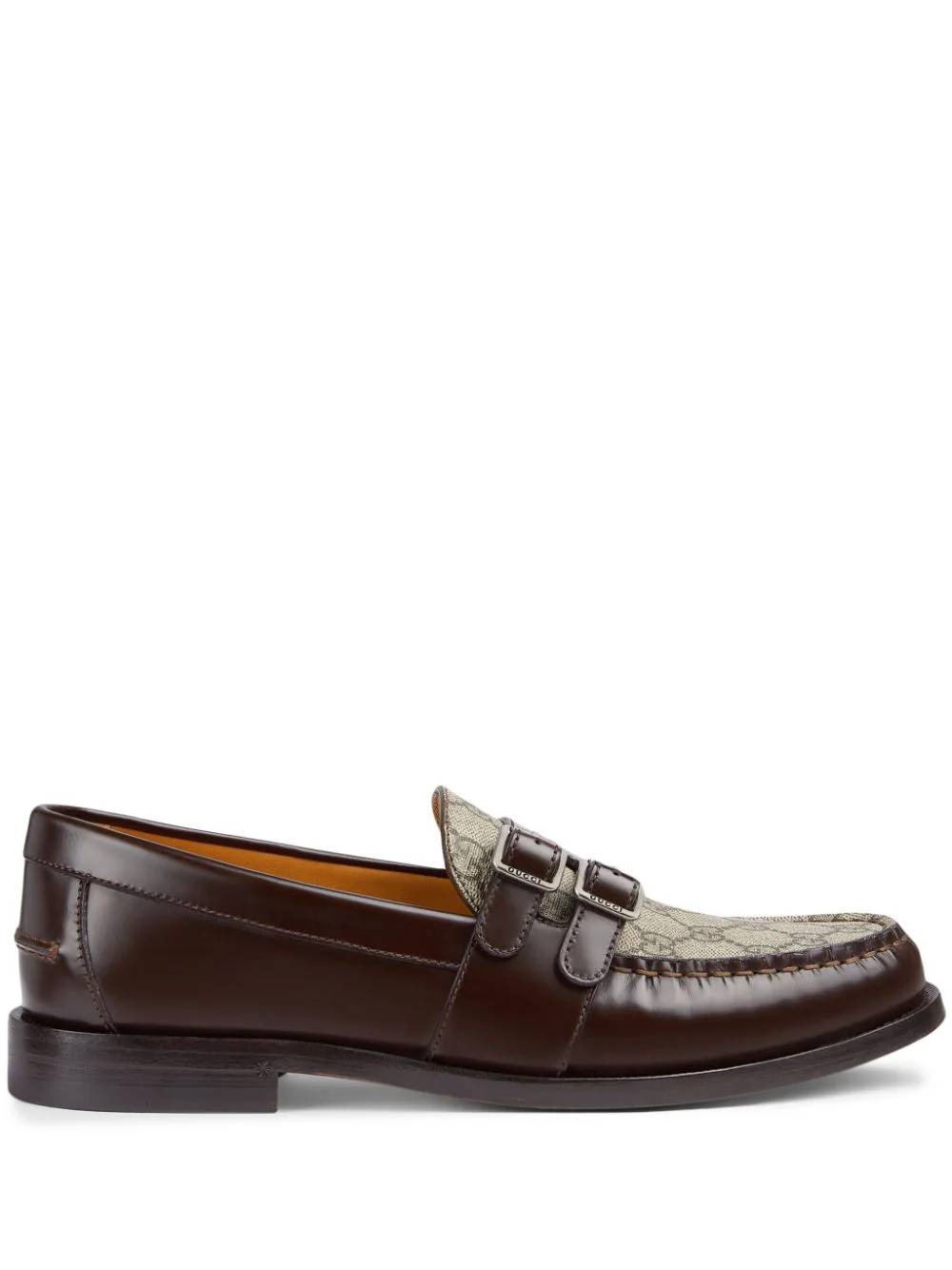 Gucci GG Mocassino Leather Loafers