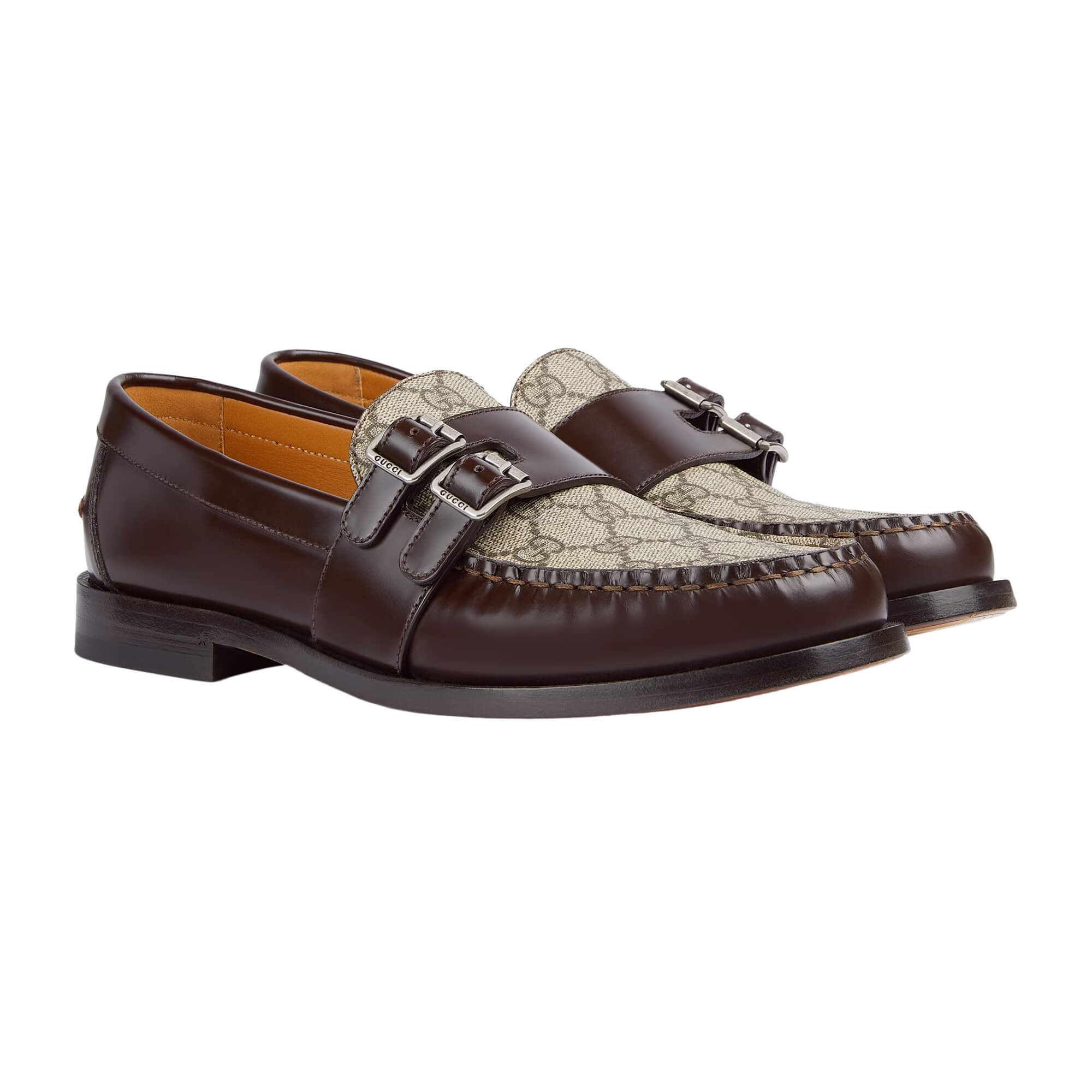 Gucci GG Mocassino Leather Loafers