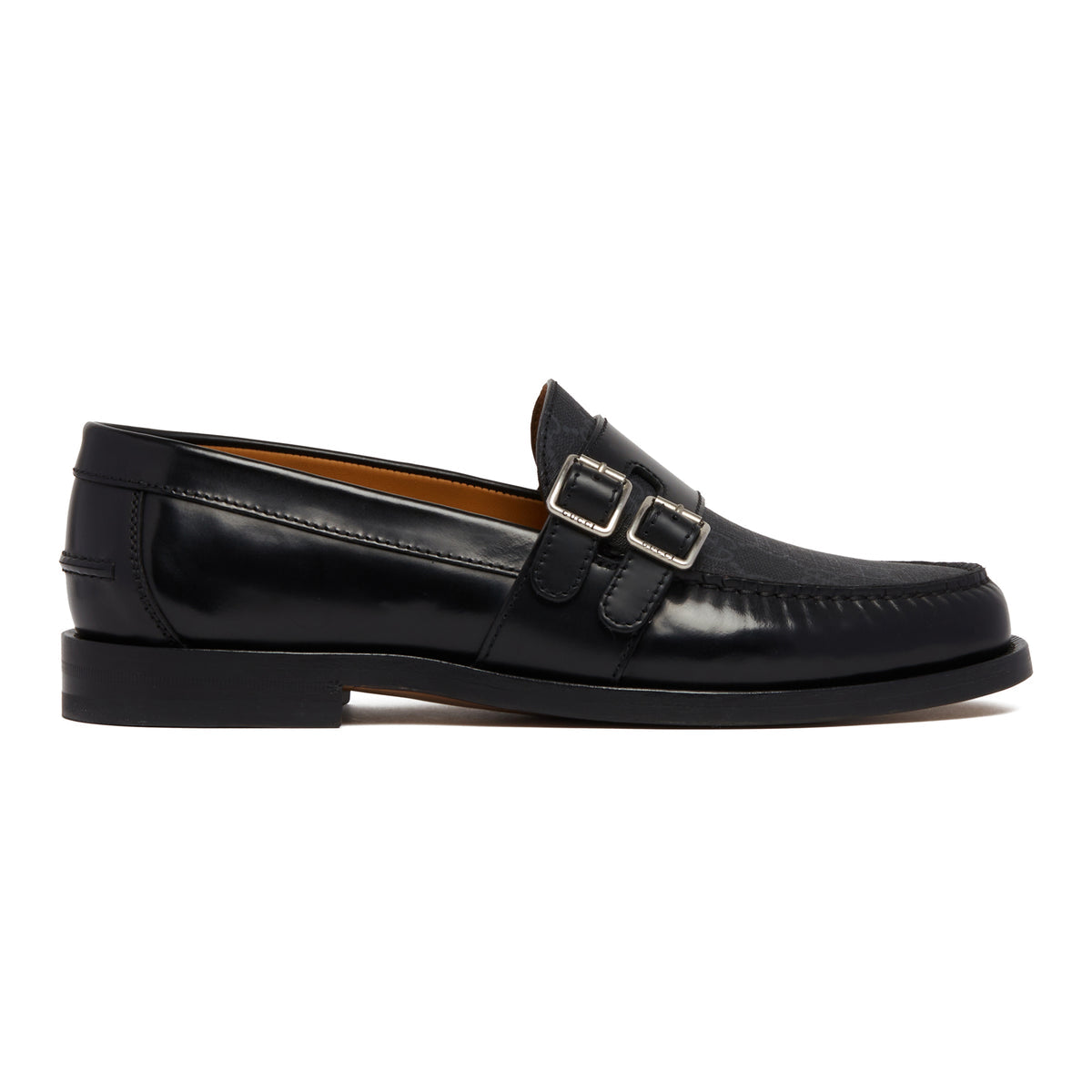 Gucci GG Mocassino Leather Loafers