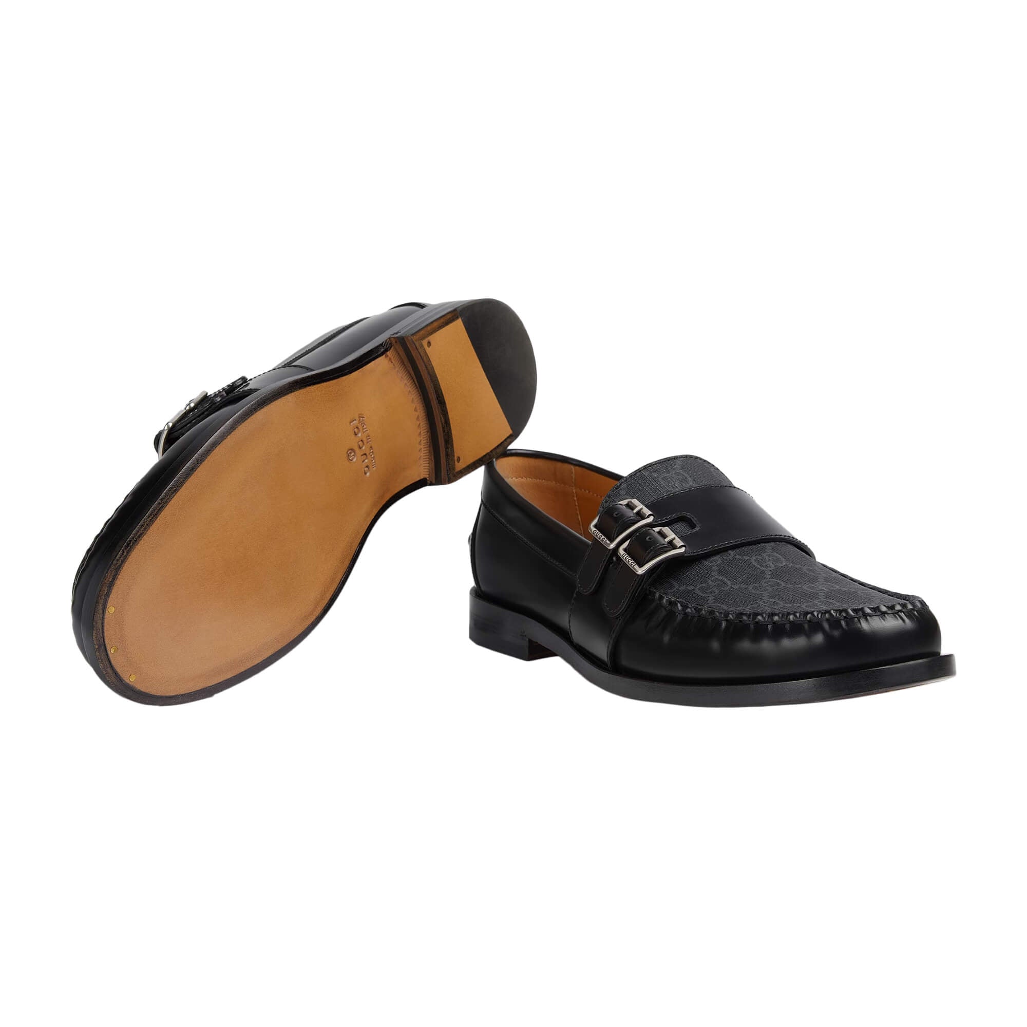 Gucci GG Mocassino Leather Loafers