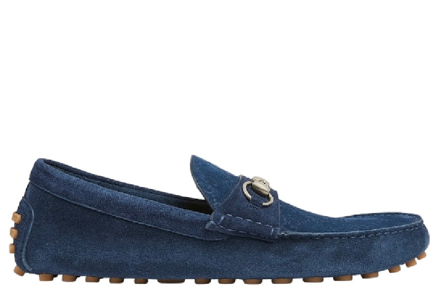 Gucci Horsebit GG Suede Drivers