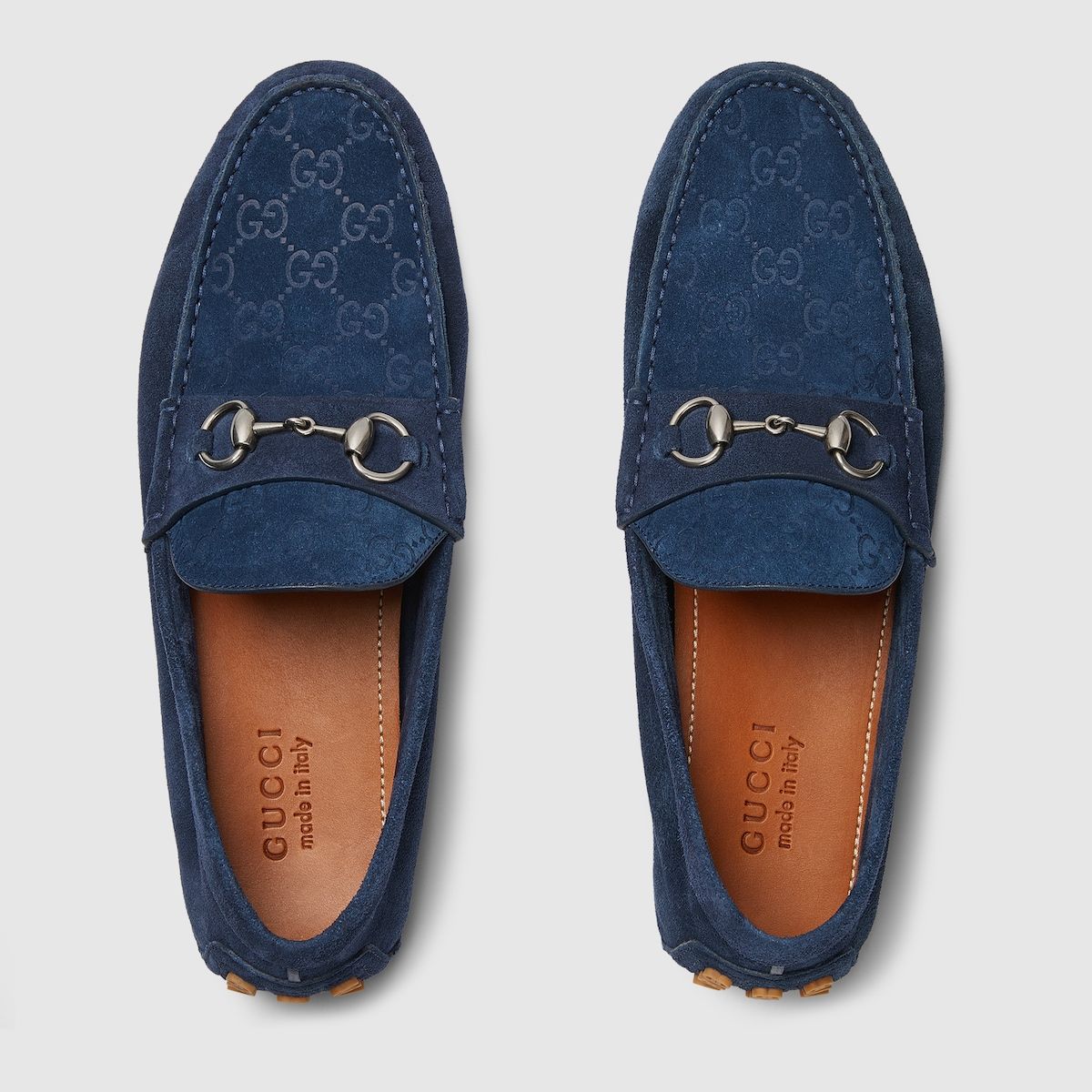 Gucci Horsebit GG Suede Drivers