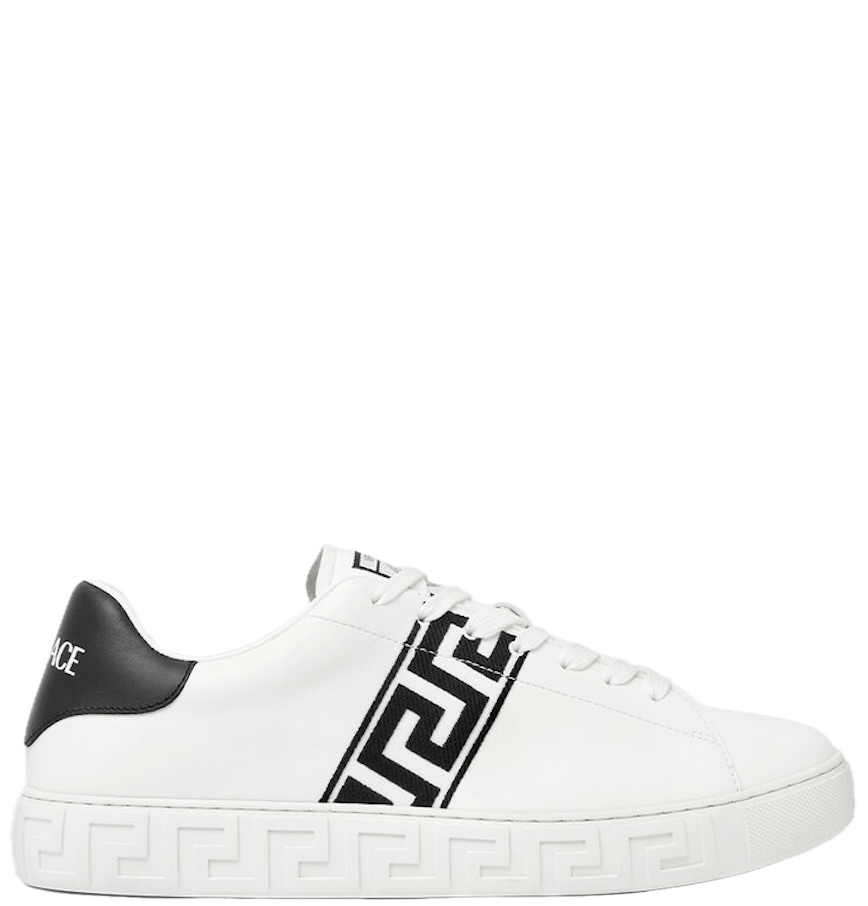 Versace Greco Embroidered Nylon Sneakers