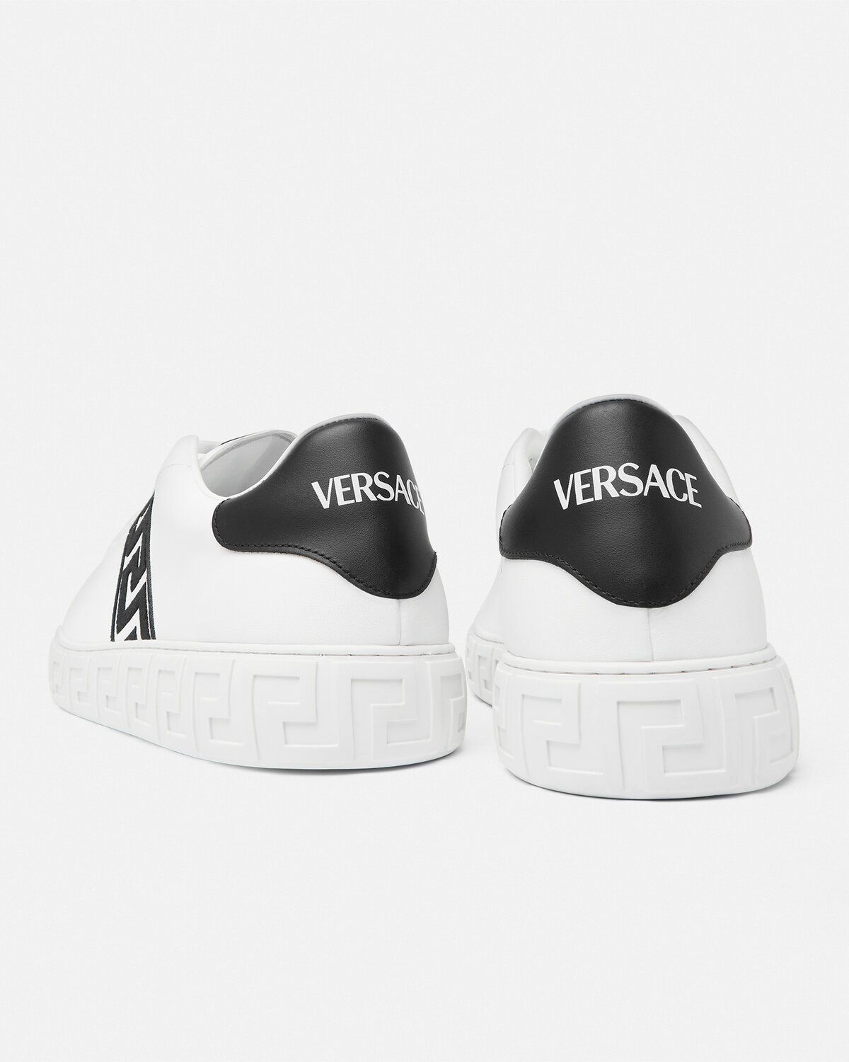 Versace Greco Embroidered Nylon Sneakers