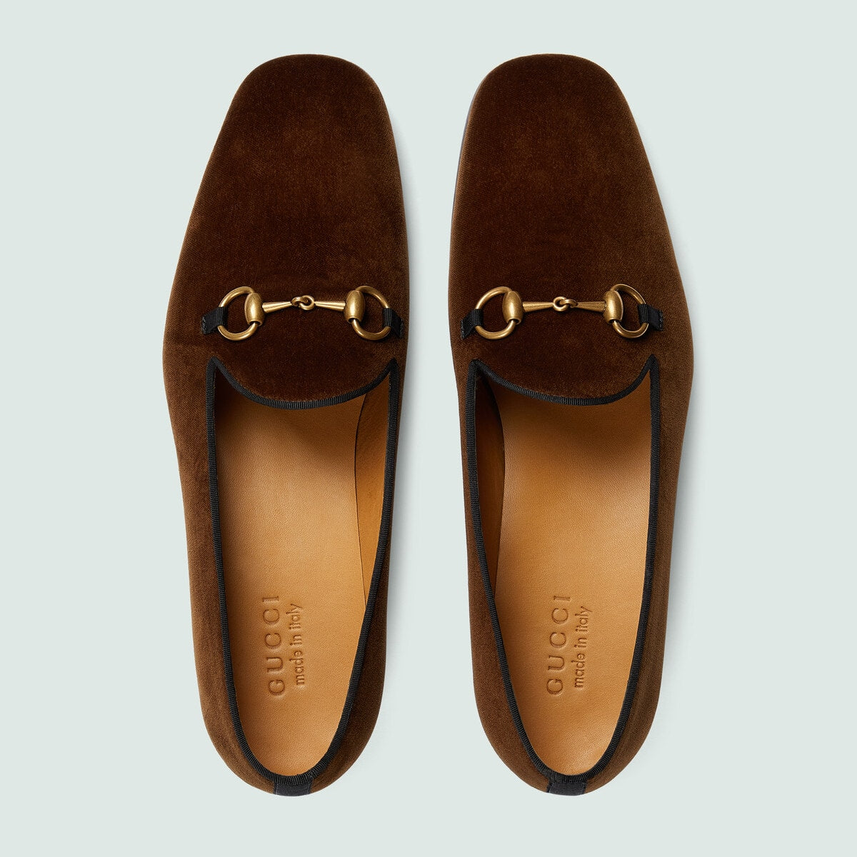 Gucci Horsebit Velvet Loafers