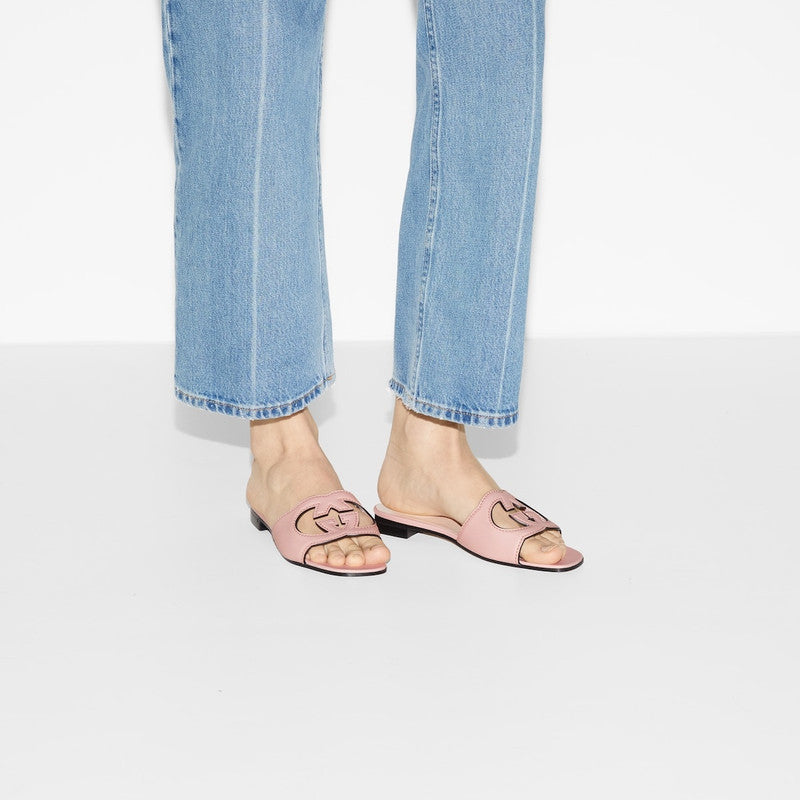 Gucci Interlocking G Slide Sandals