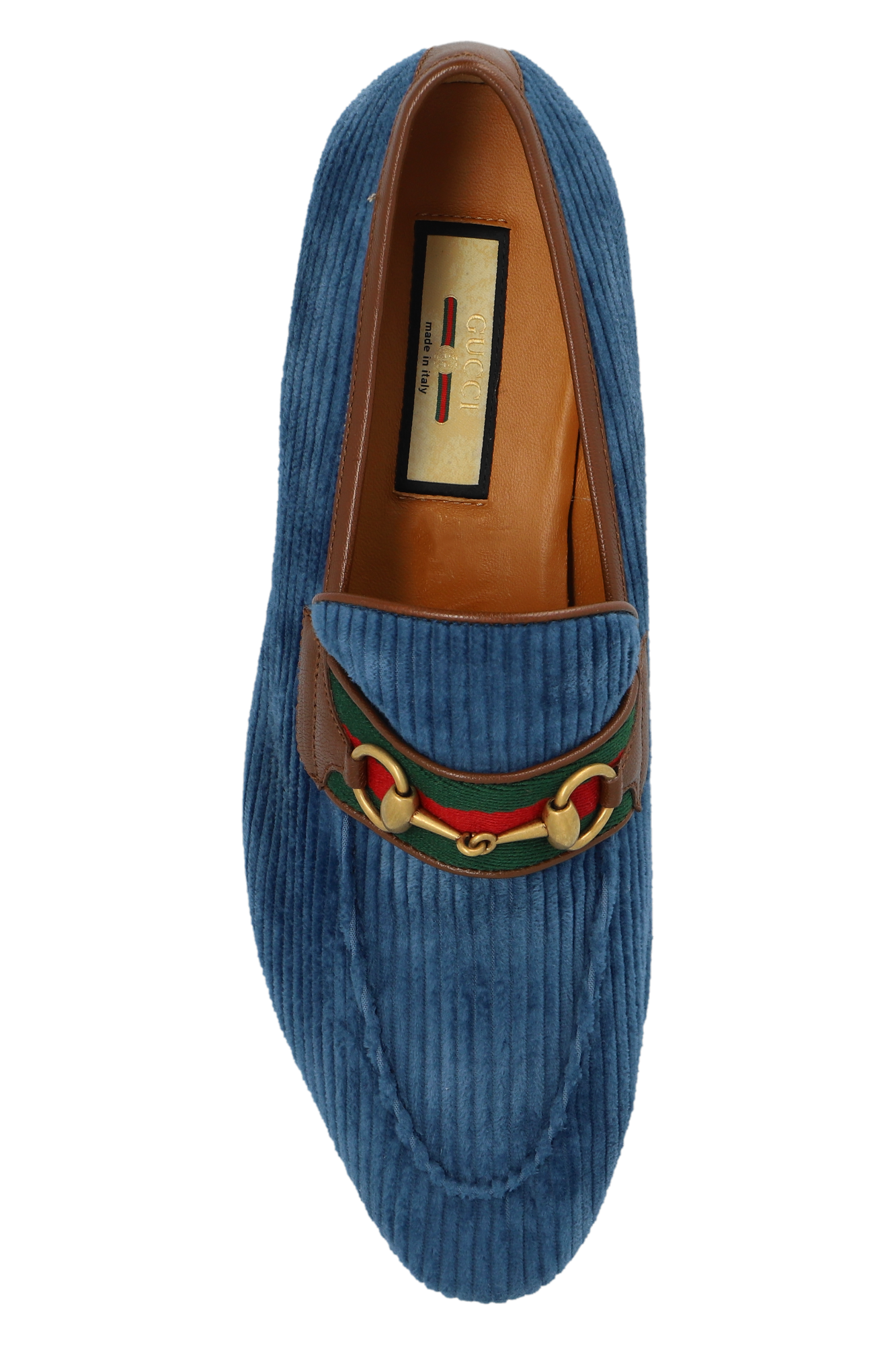 Gucci Horsebit Web Leather Loafers