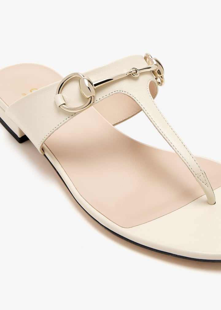 Gucci Horsebit Thong Sandals