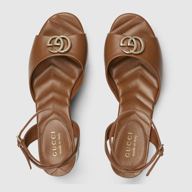 Gucci Double G Platform Sandals