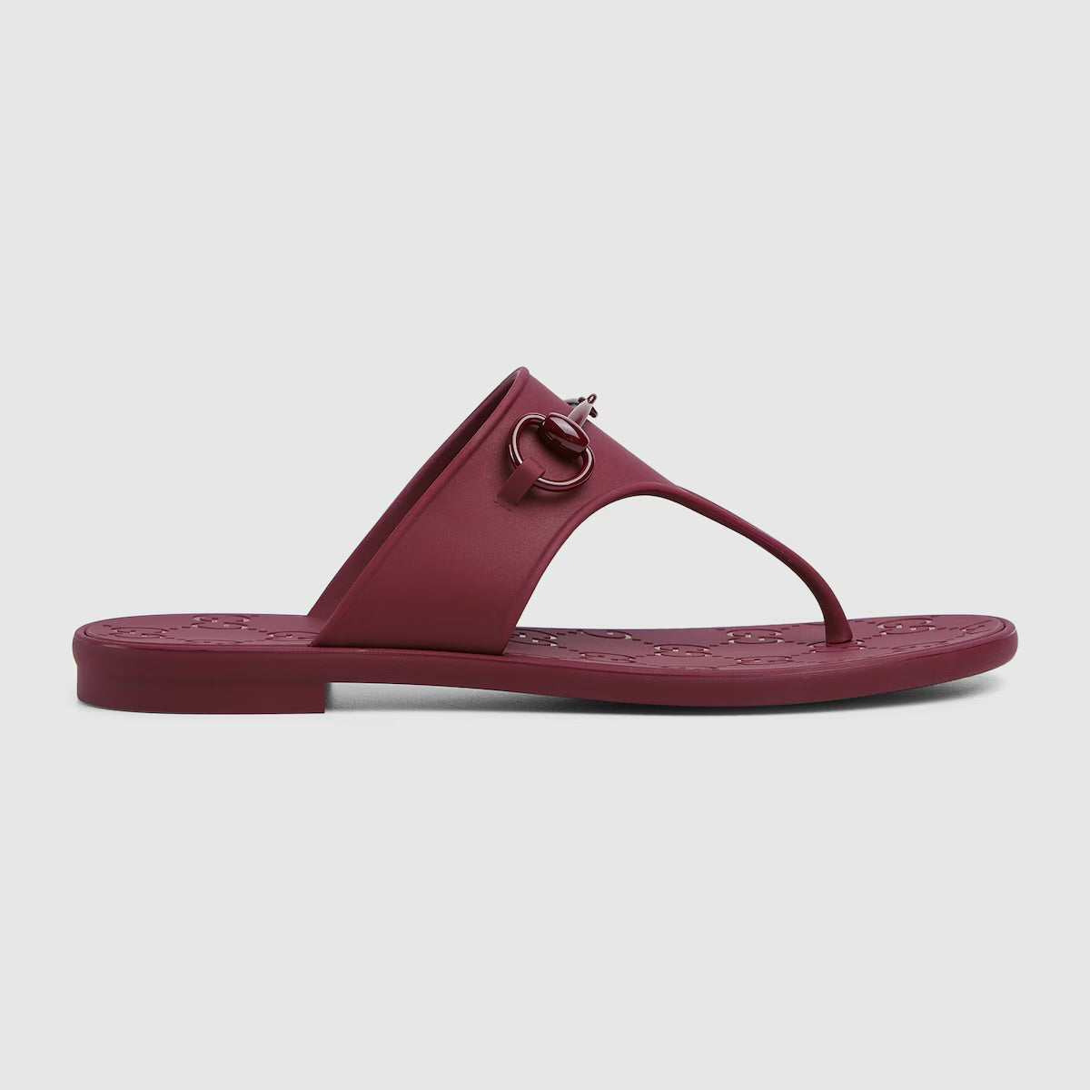 Gucci Horsebit Thong Rubber Sandals