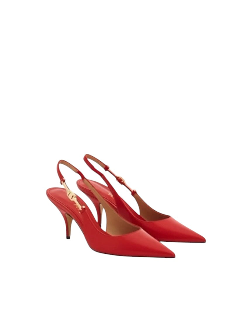 Ferragamo F-Buckle Slingback Pump