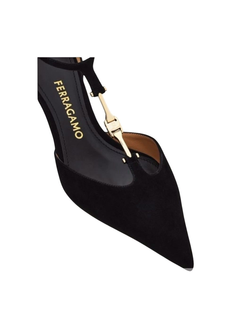 Ferragamo F-Buckle T-Strap Pump