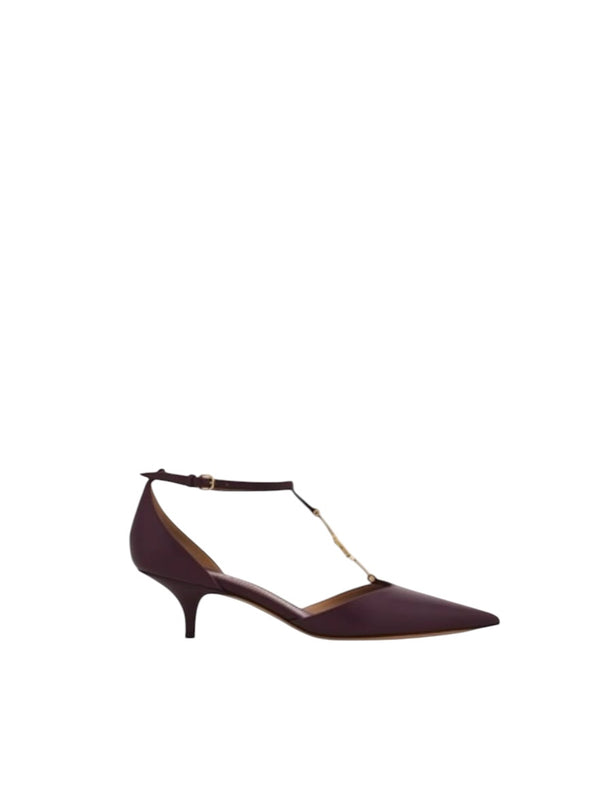 Ferragamo F-Buckle T-Strap Pump