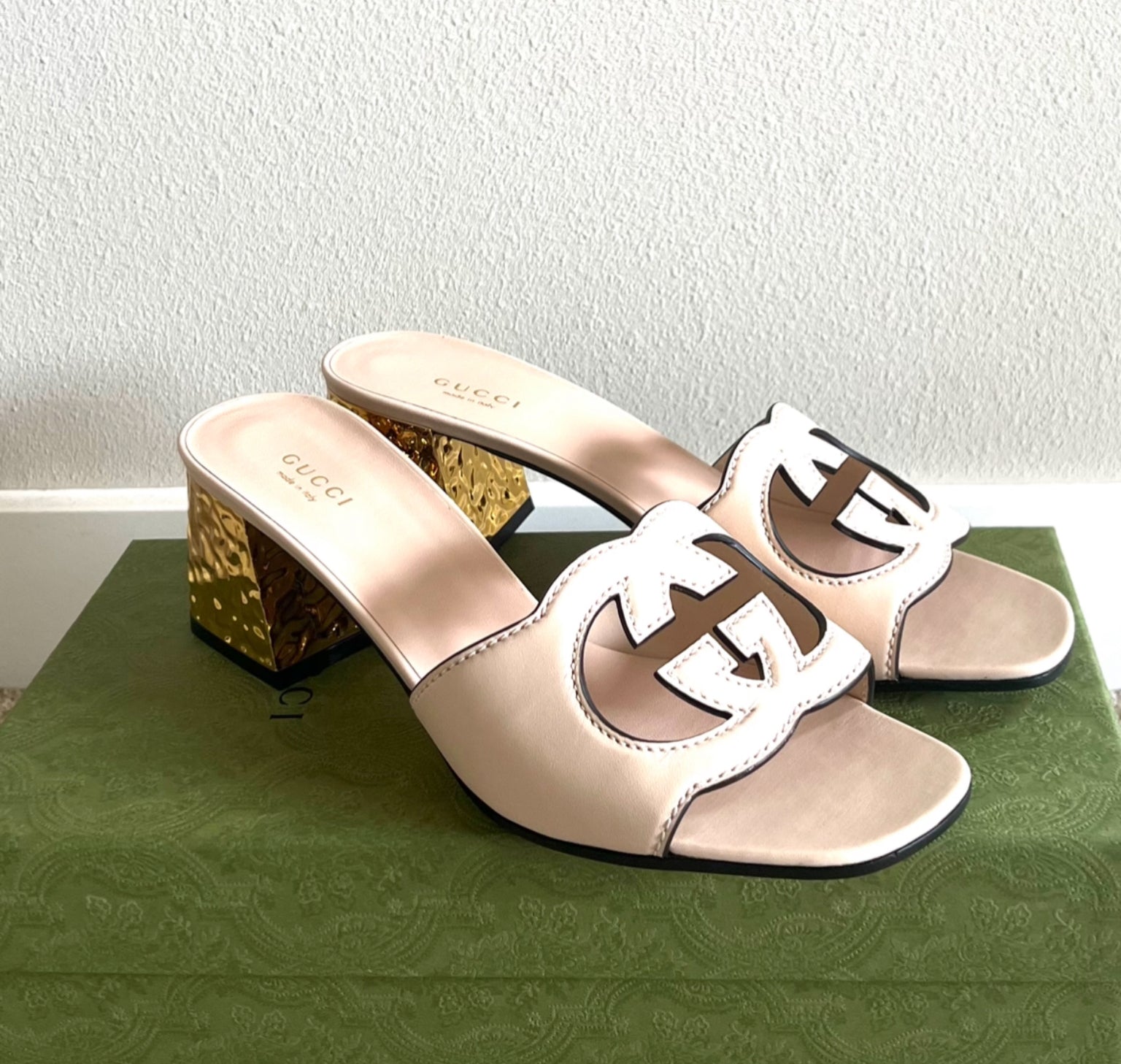 Gucci Interlocking G Cut Out Sandals