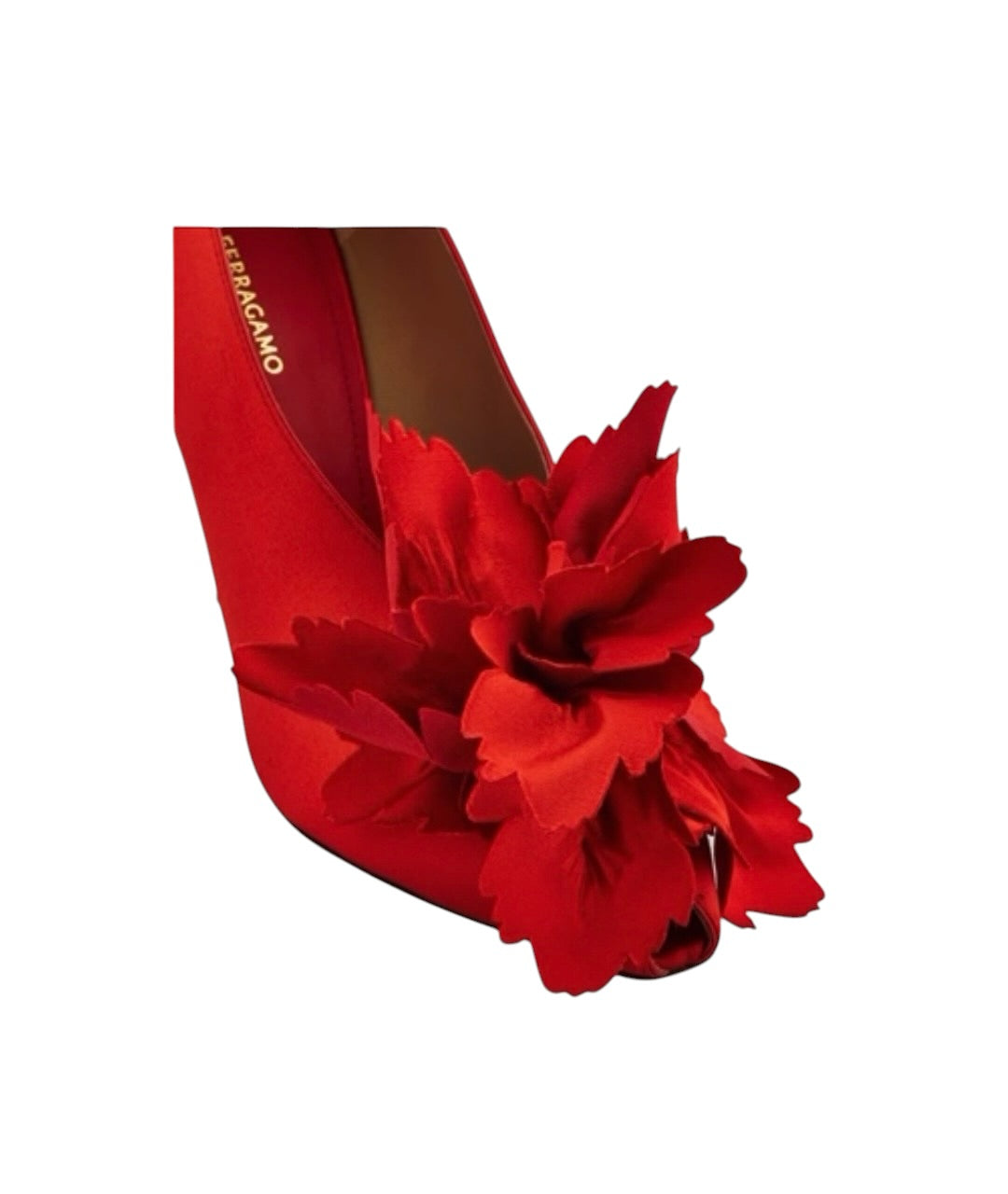 Ferragamo Flower Embellished Pump