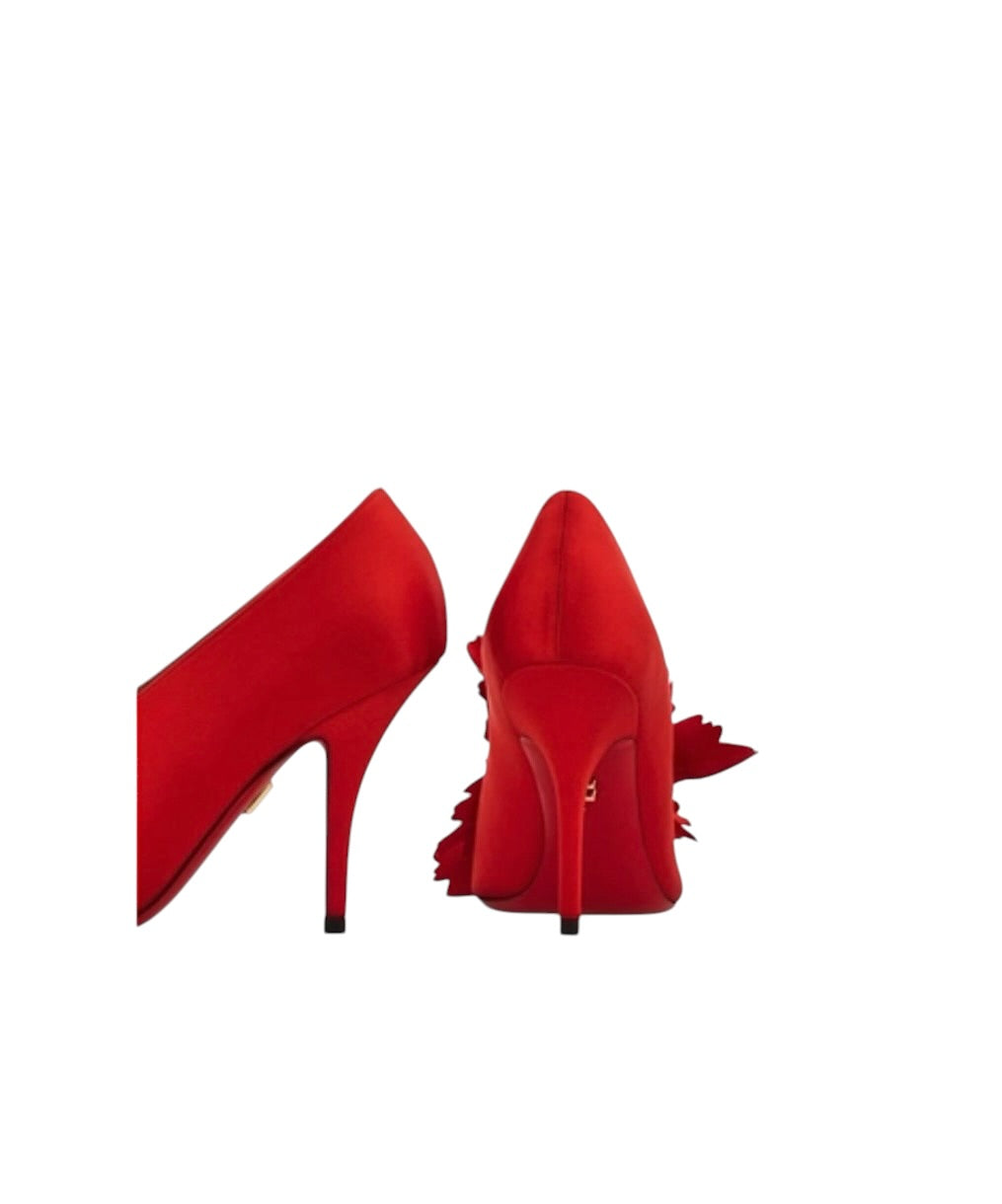 Ferragamo Flower Embellished Pump