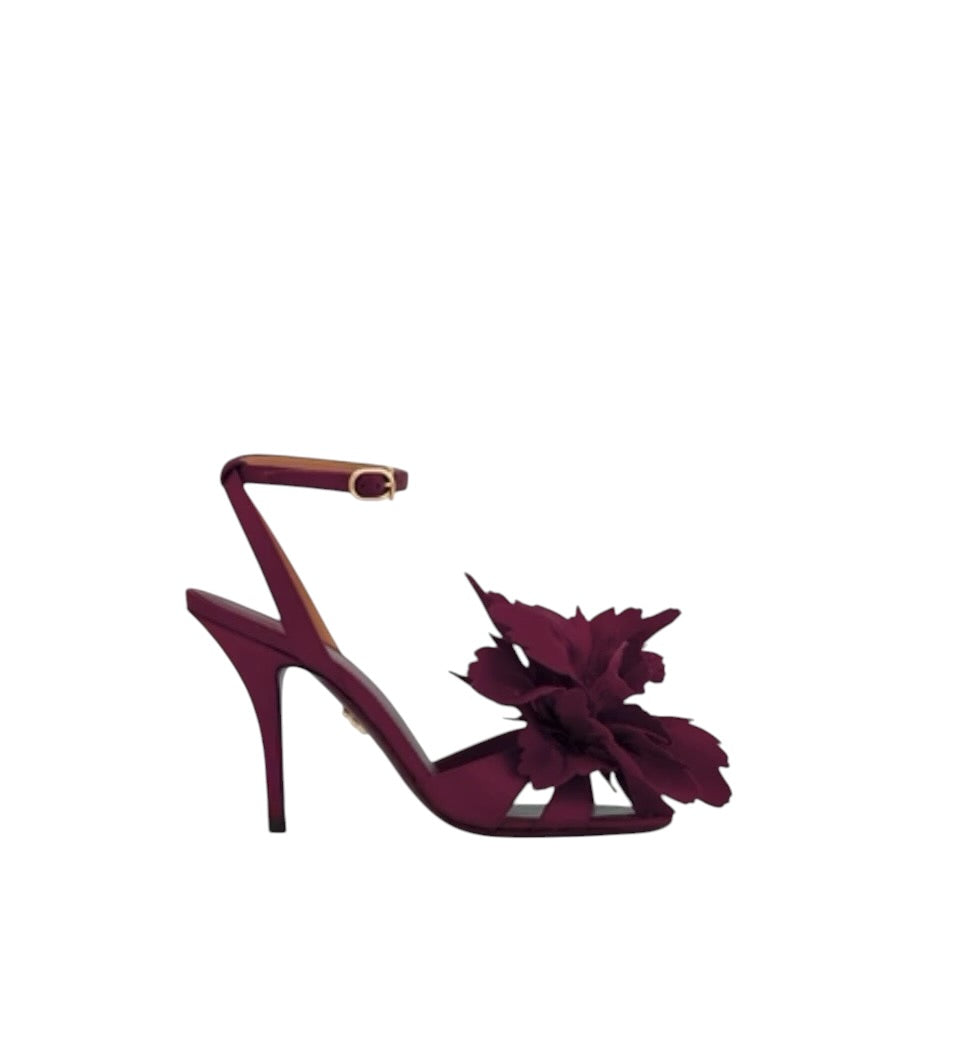 Ferragamo Flower Embellished Sandal