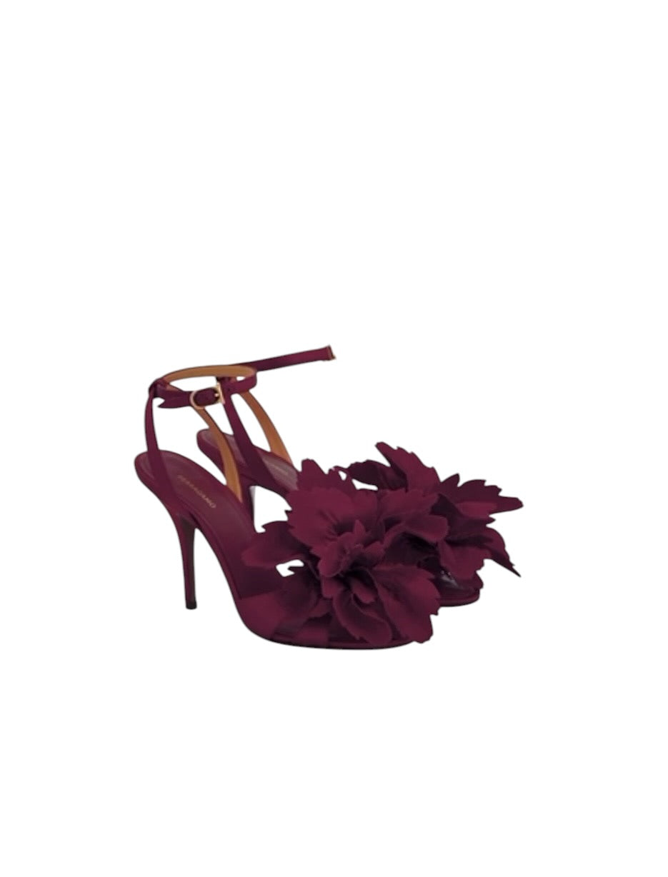 Ferragamo Flower Embellished Sandal