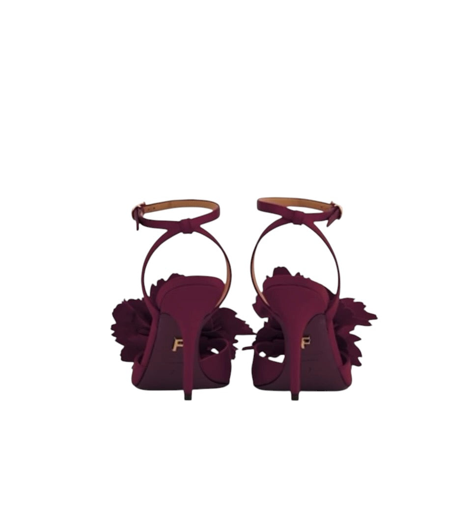 Ferragamo Flower Embellished Sandal