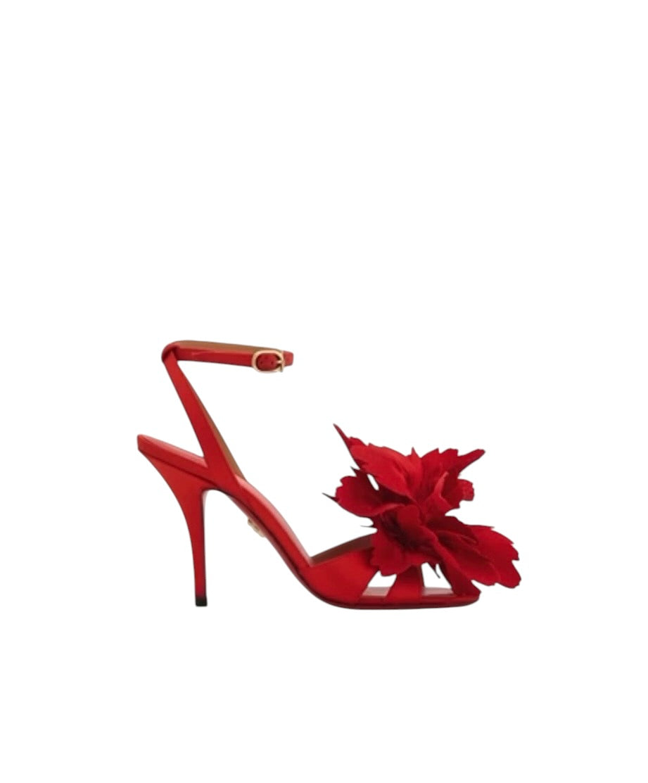 Ferragamo Flower Embellished Sandal