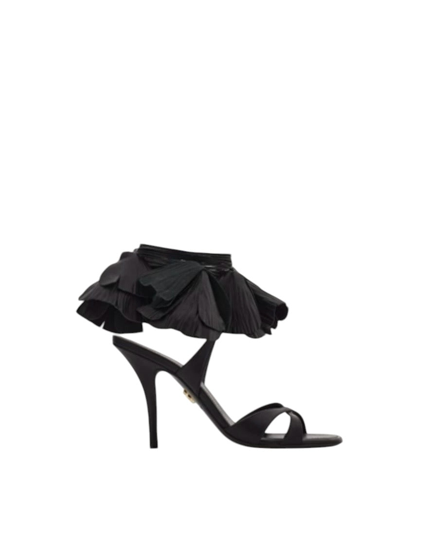 Ferragamo Flower Embellished High Heel Sandal