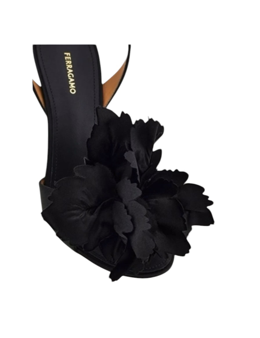 Ferragamo Flower Embellished Sandal