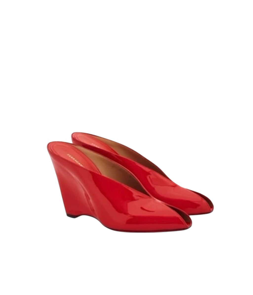 Ferragamo Peep Toe Mule