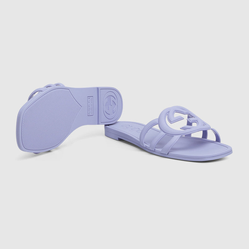 Gucci Interlocking G Rubber Slides