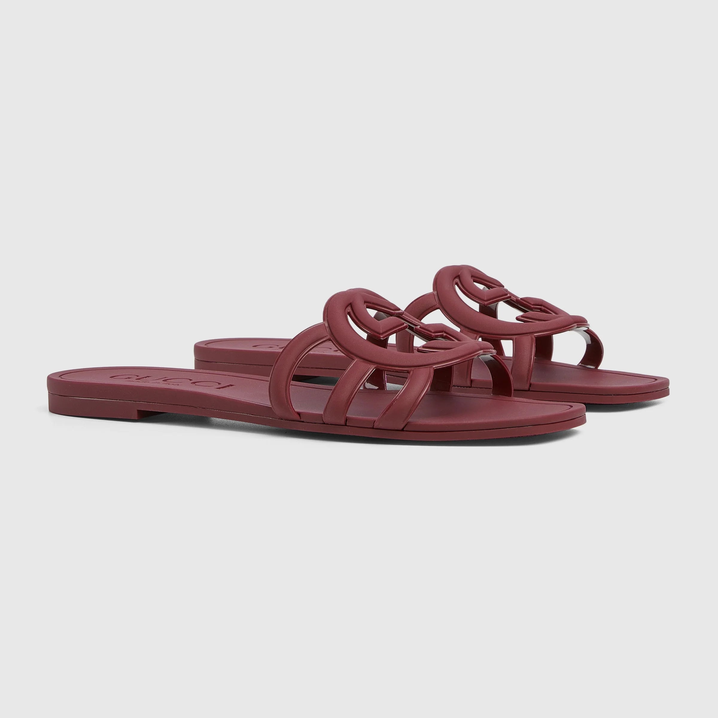 Gucci Interlocking G Rubber Slides