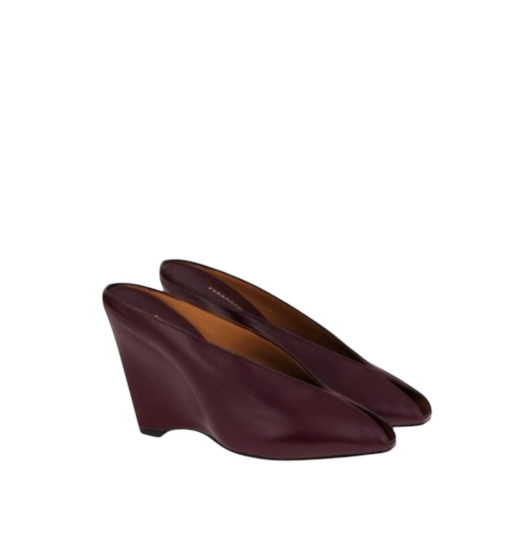 Ferragamo Peep Toe Mule