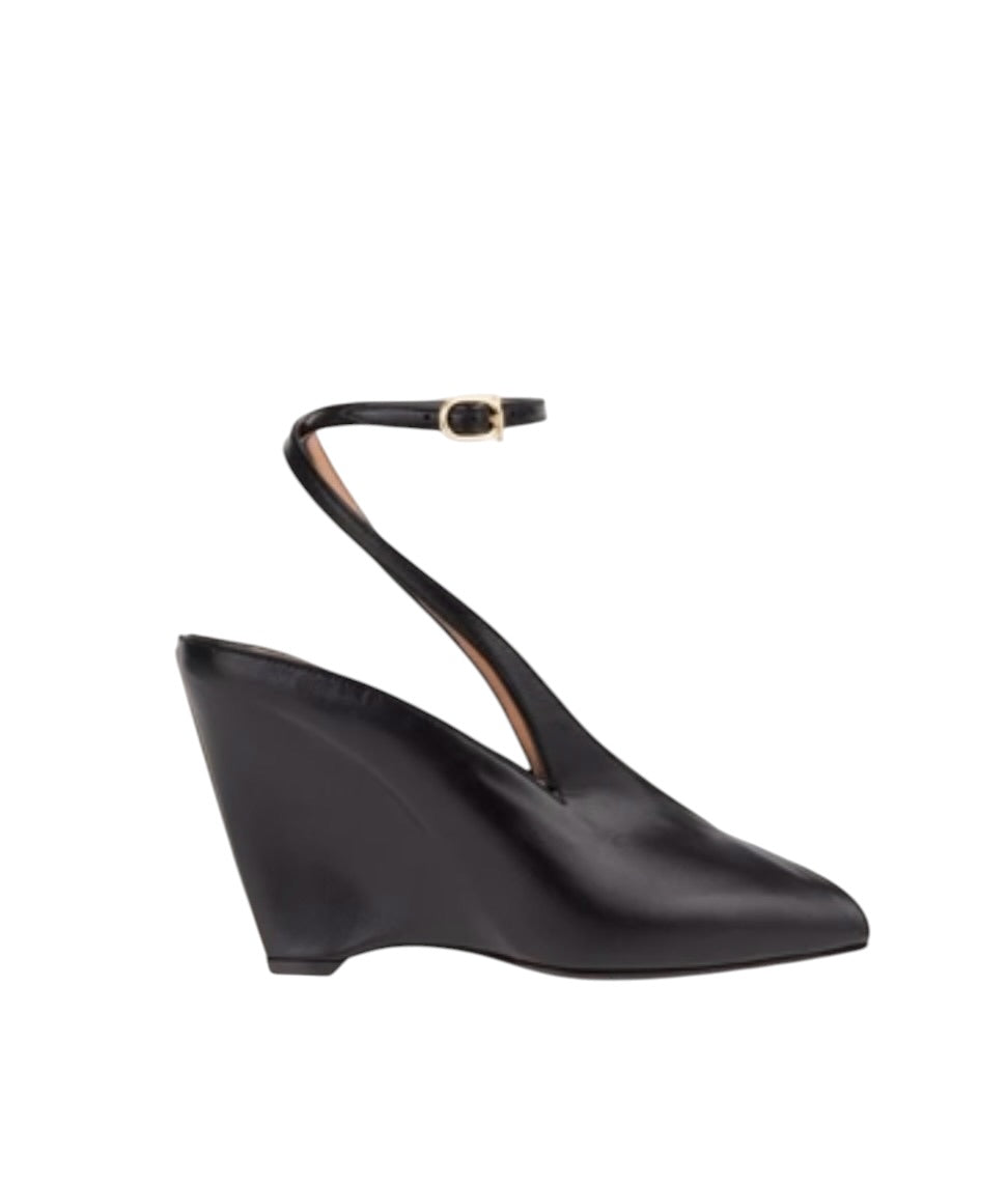 Ferragamo Peep Toe Wedge Sandal