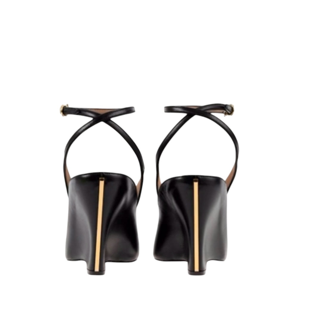 Ferragamo Peep Toe Wedge Sandal