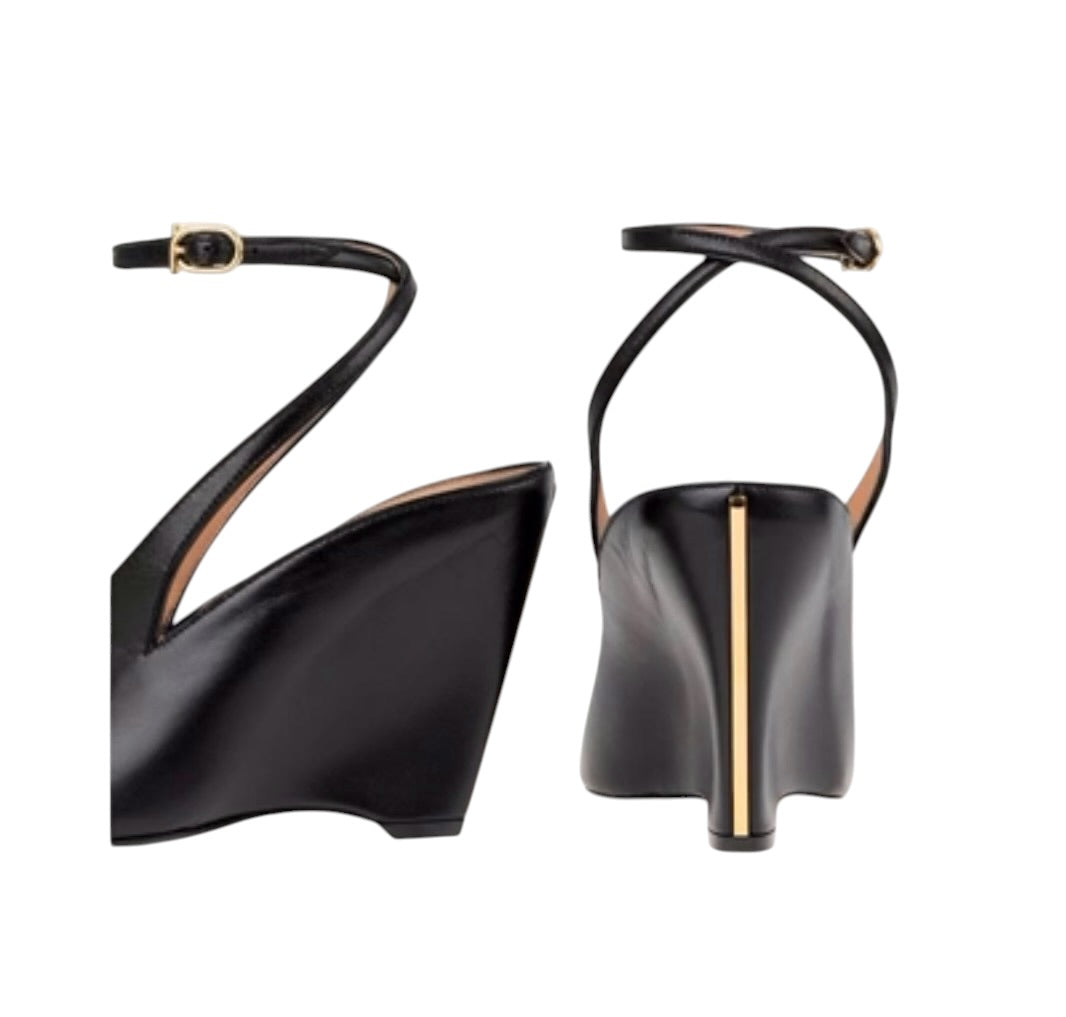 Ferragamo Peep Toe Wedge Sandal