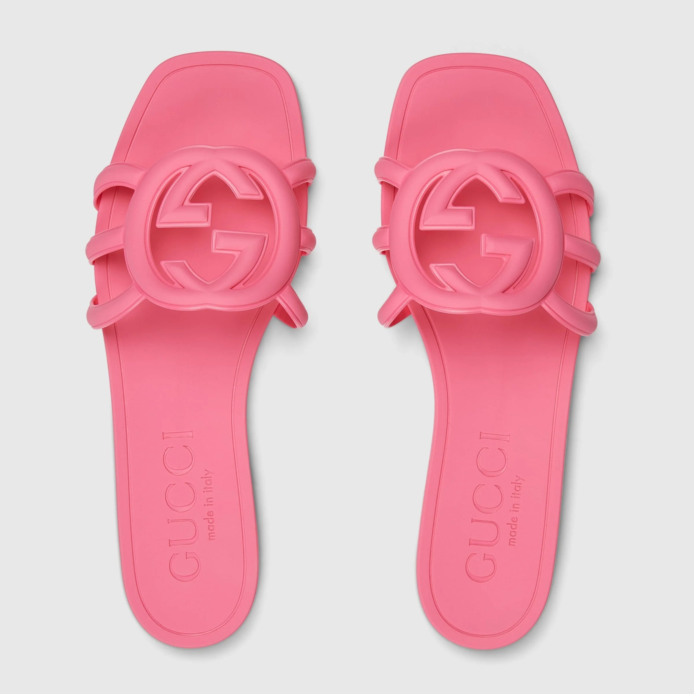Gucci Interlocking G Rubber Slides