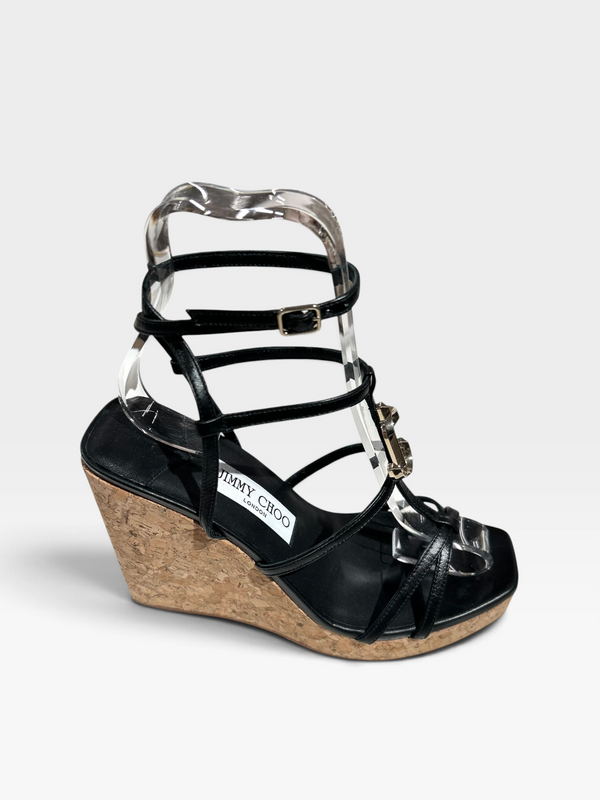 Jimmy Choo JC Leather Wedges