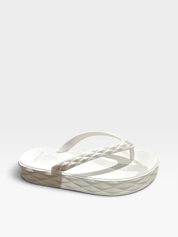 Jimmy Choo Diamond Rubber Sandals