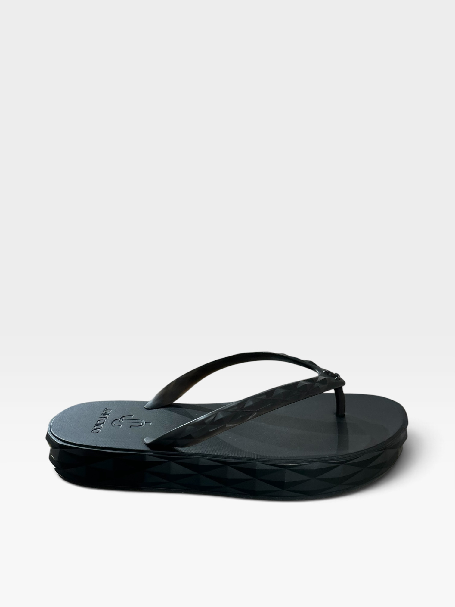 Jimmy Choo Diamond Rubber Sandals