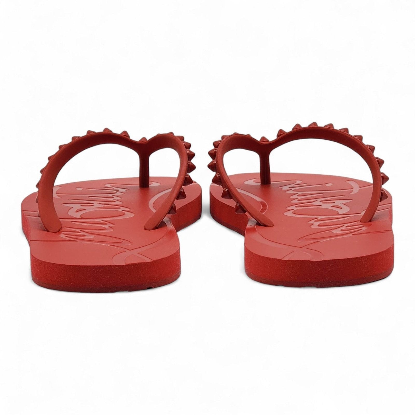 Christian Louboutin Loubi Rubber Flip Flops