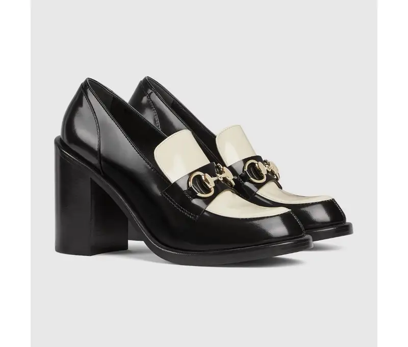 Gucci Horsebit Heeled Loafers