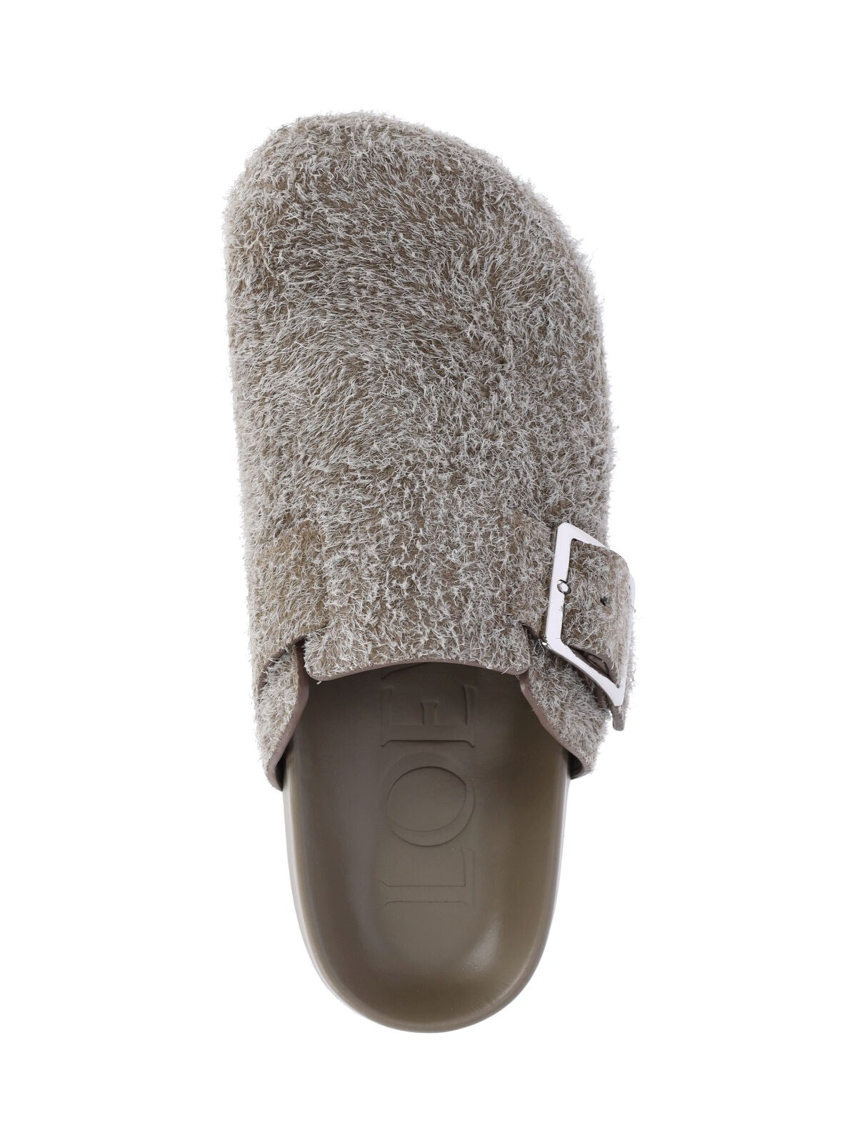Loewe Ease Buckle mule in brushed suede