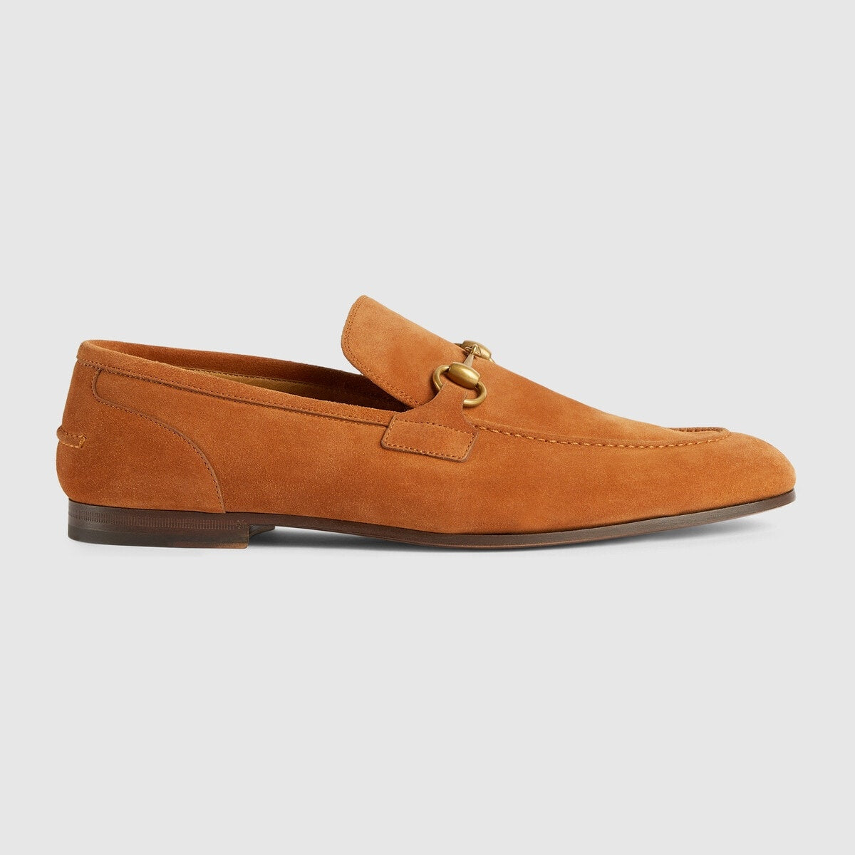 Gucci Horsebit Jordaan Suede Loafers