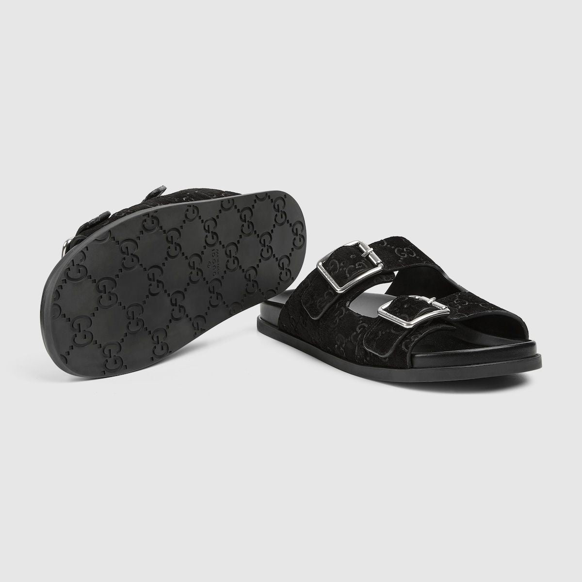 Gucci GG Suede Slide Sandals