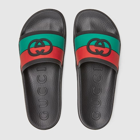 Gucci Interlocking G Men Slide Sandals