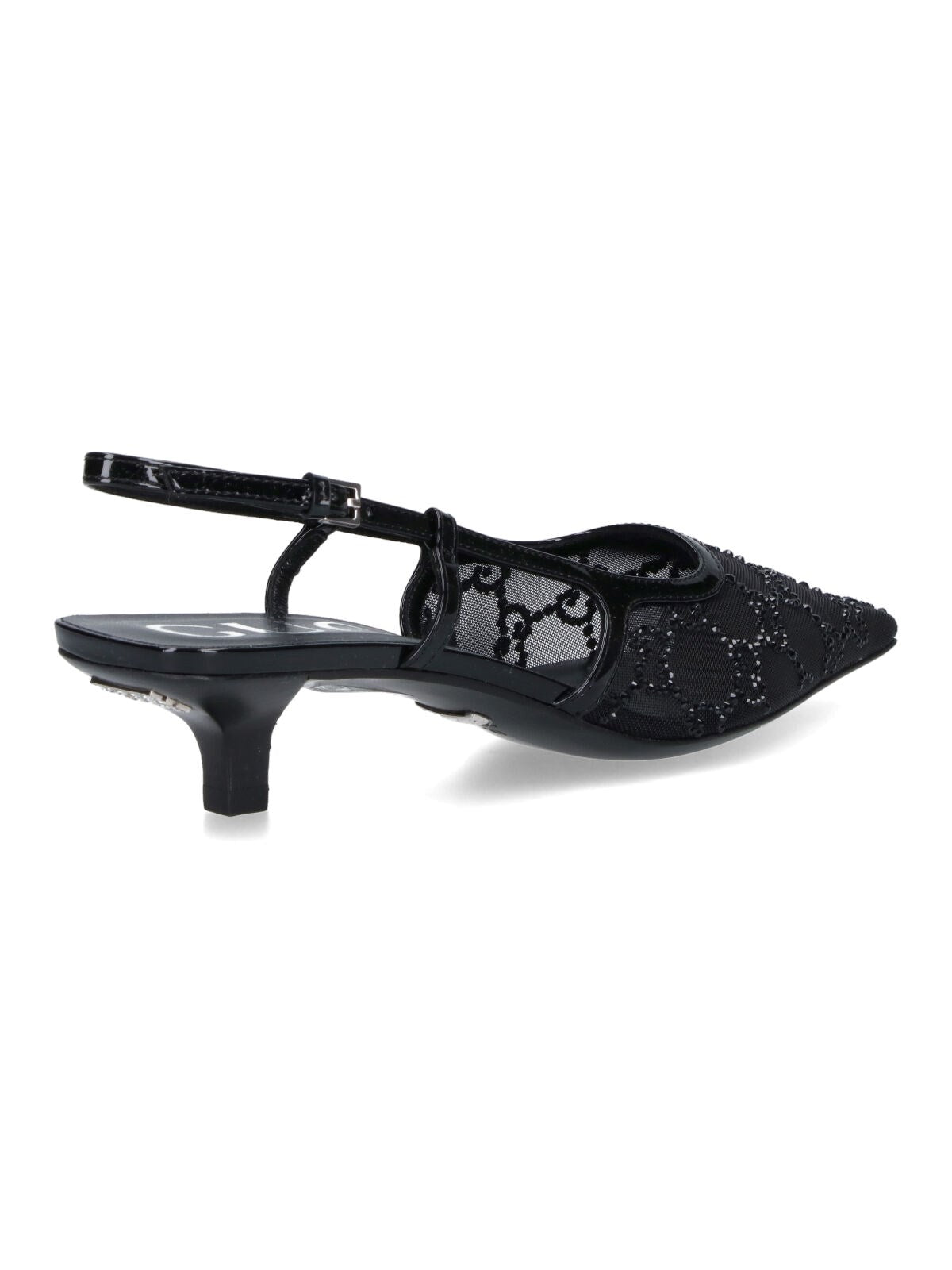 Gucci GG crystal slingback pump