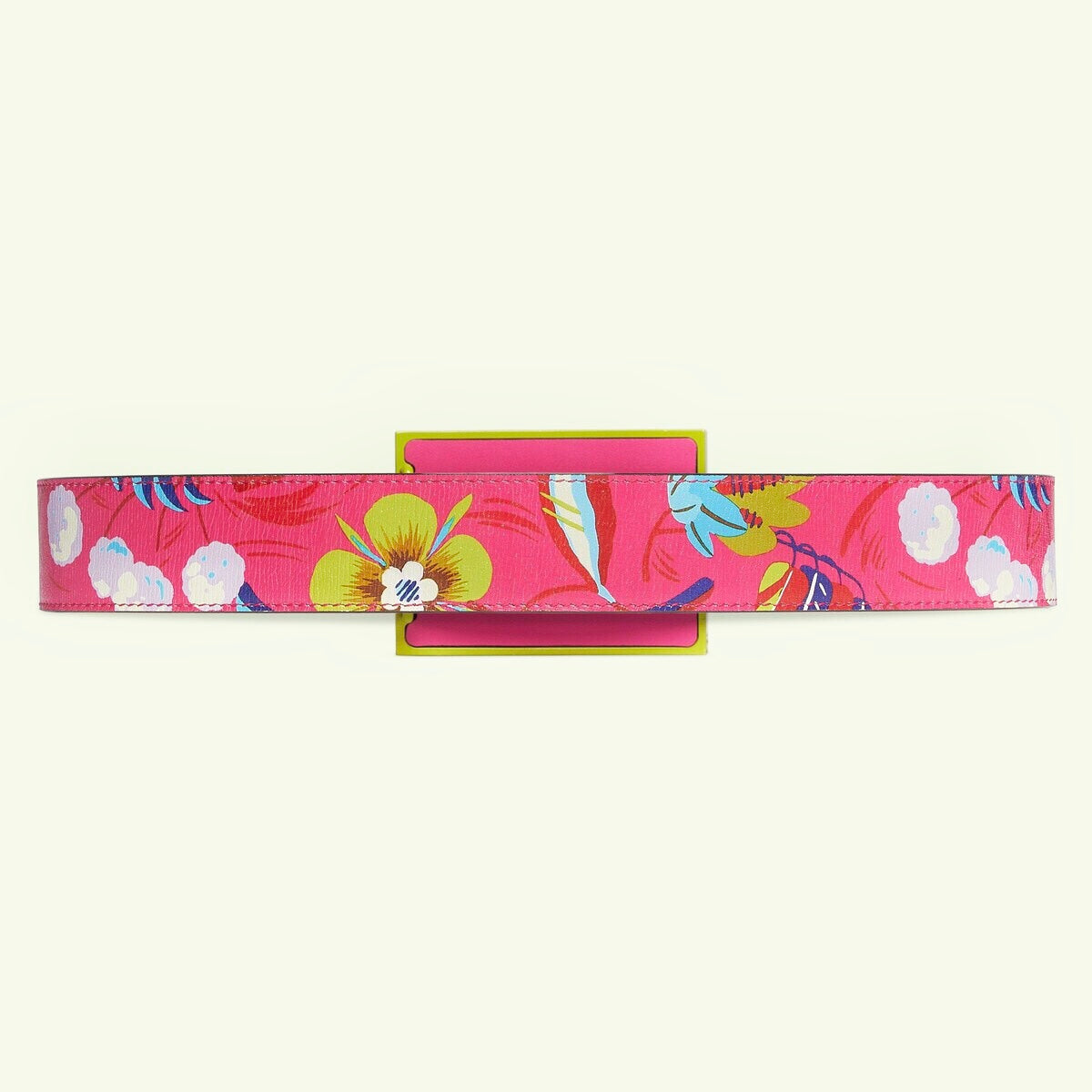 Gucci Square G Wild Flower Print Belt