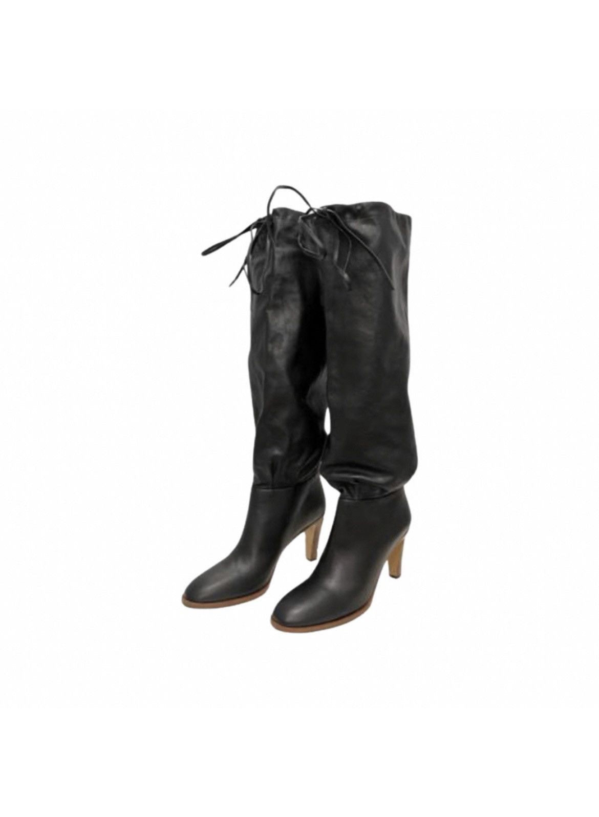 Gucci Pinched leather knee boots