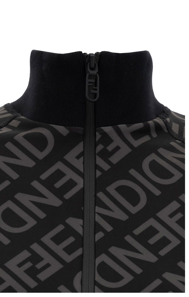 Fendi Cropped All-Over Logo Print Top - ShopStyle