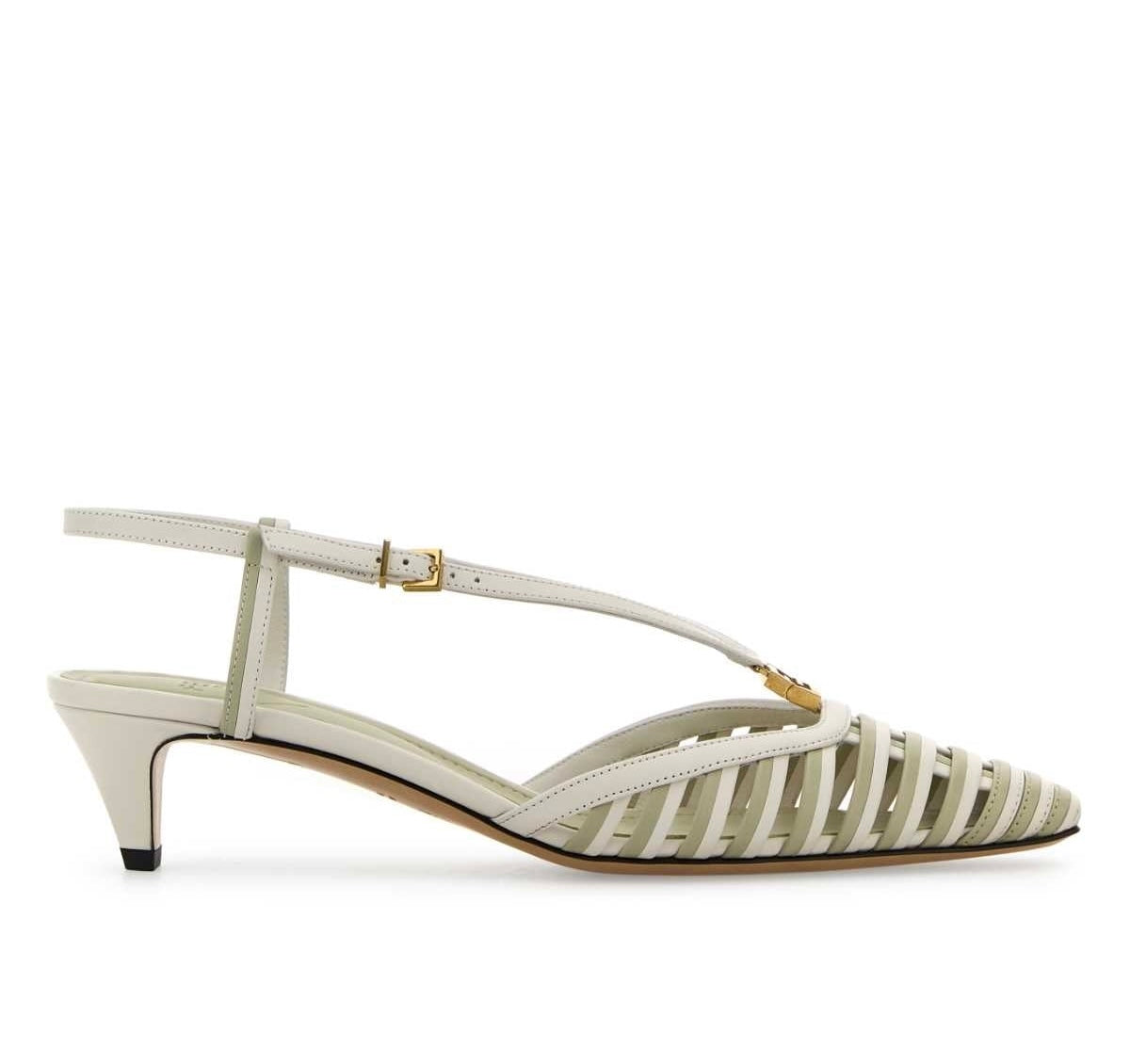 Fendi FFold Leather Pumps