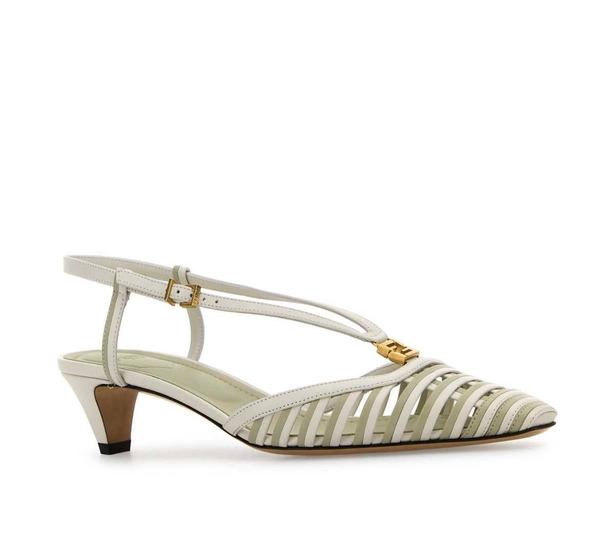 Fendi FFold Leather Pumps
